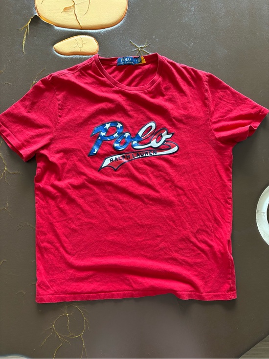 Ralph Lauren Other - Ralph Lauren Red Crewneck Polo Graphic Tee